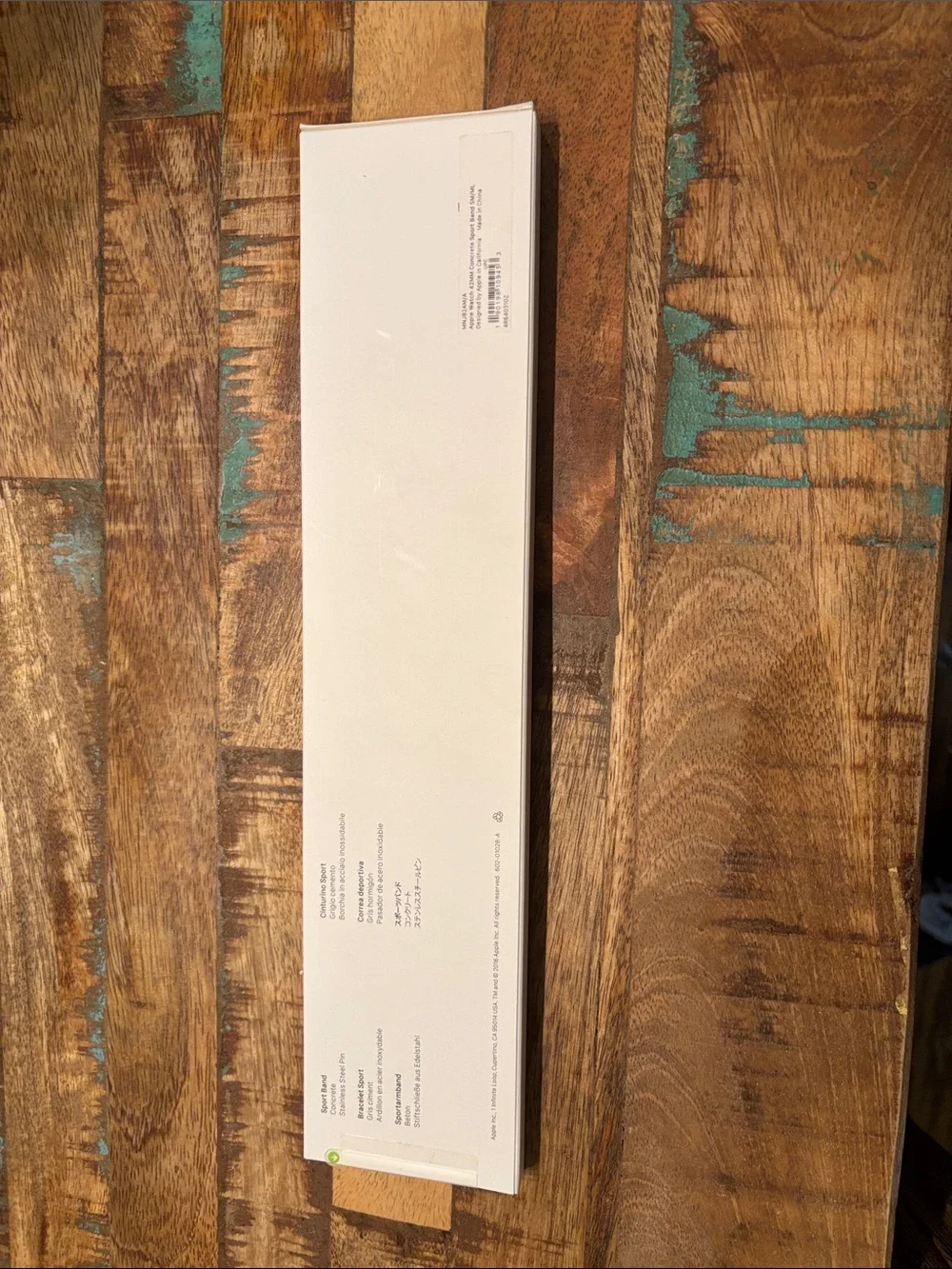 Sealed in Box Apple Sports Band 42MM SM/ML Concrete Color MSRP $49